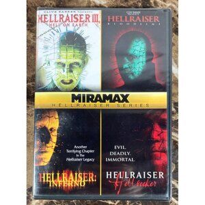 Hellraiser III IV V VI Horror 4-Pack DVD SEALED Hell On Earth Bloodline Inferno